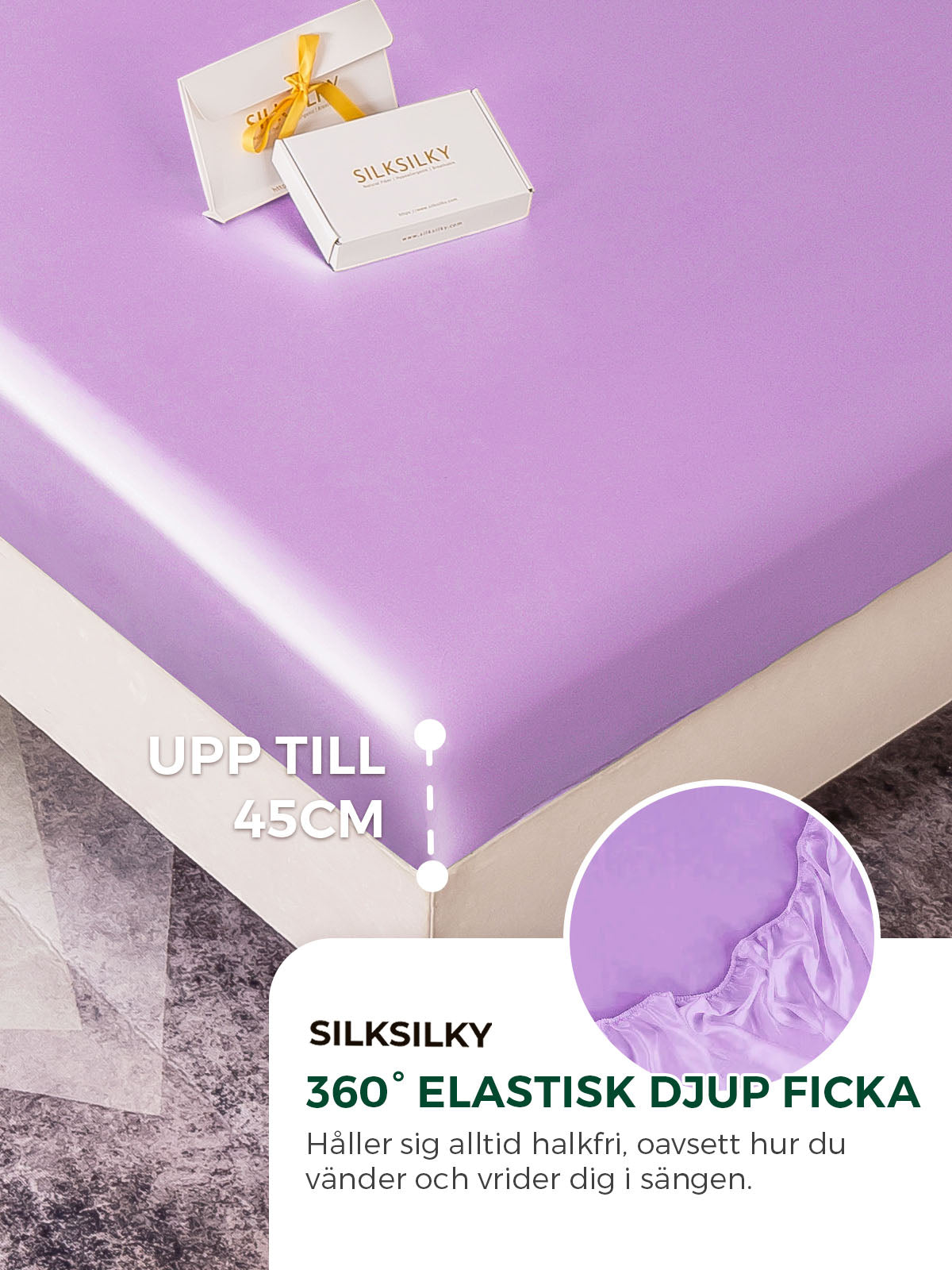[Lavendel] SilkSilky-SE 19Momme Rent Silke Bedding Set 004