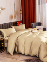 [Beige] SilkSilky-SE 19Momme Rent Silke Bedding Set 005