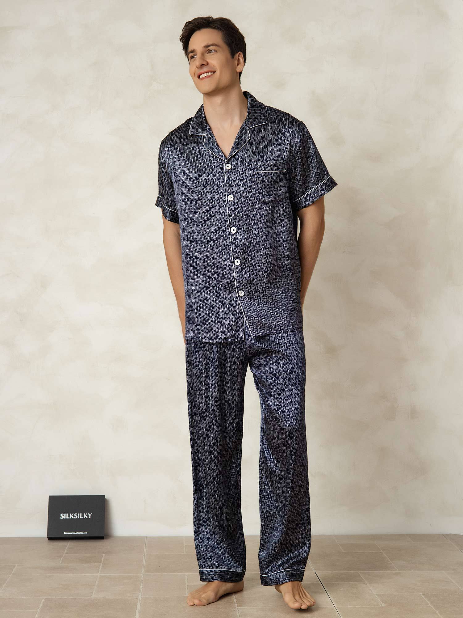 [MarinGinkgo] SilkSilky-SE Rent Silke Krage Herr Pyjama 001