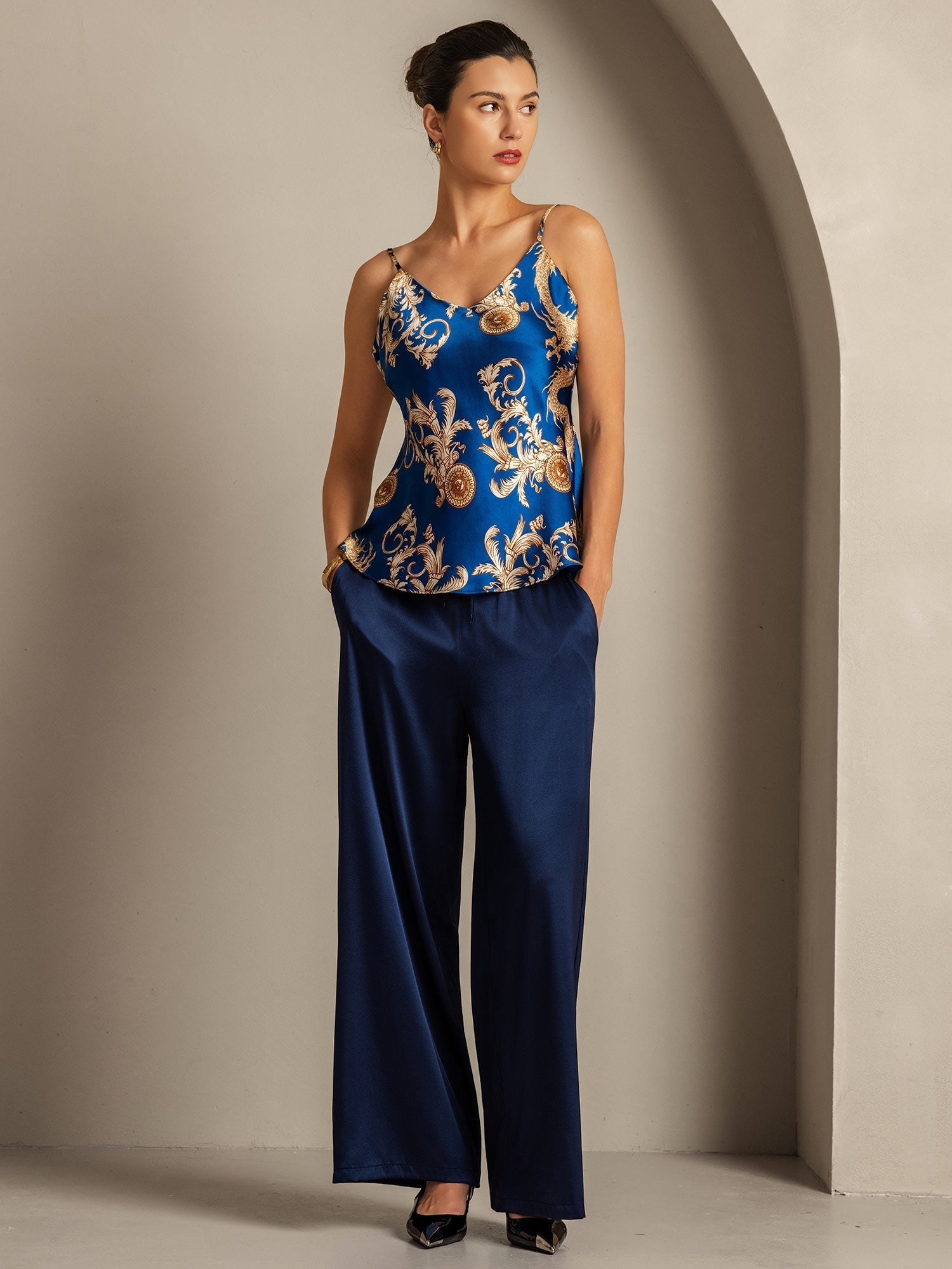 [Navy Drake] SilkSilky-SE Rent Silke Camisoles 008,