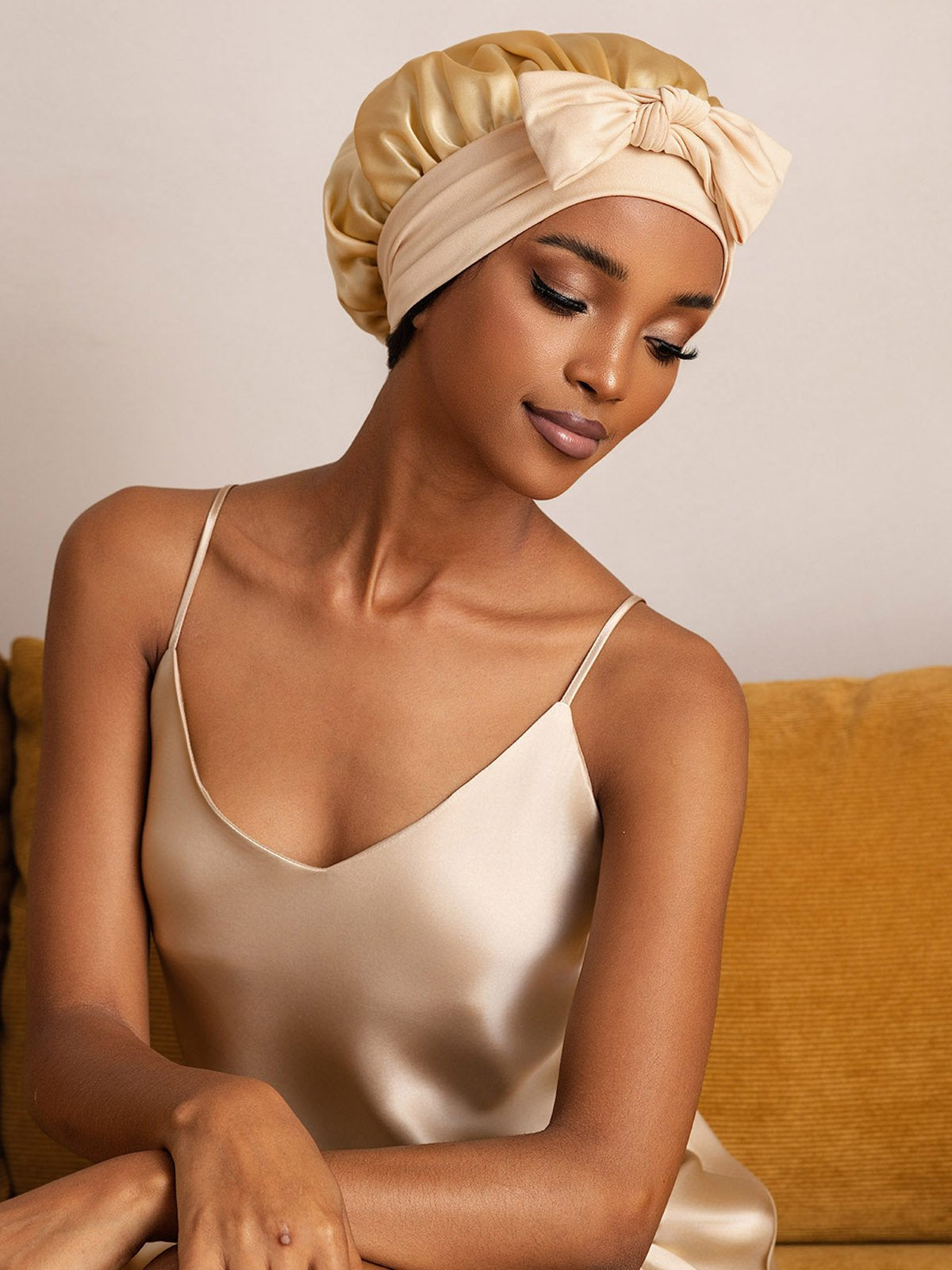 SilkSilky-SE Rent Silke Sleep Cap Champagne 005