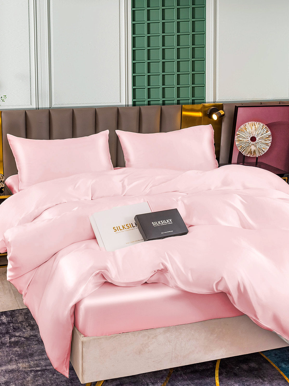 [Rosa] SilkSilky-SE 25Momme Rent Silke Bedding Set 002