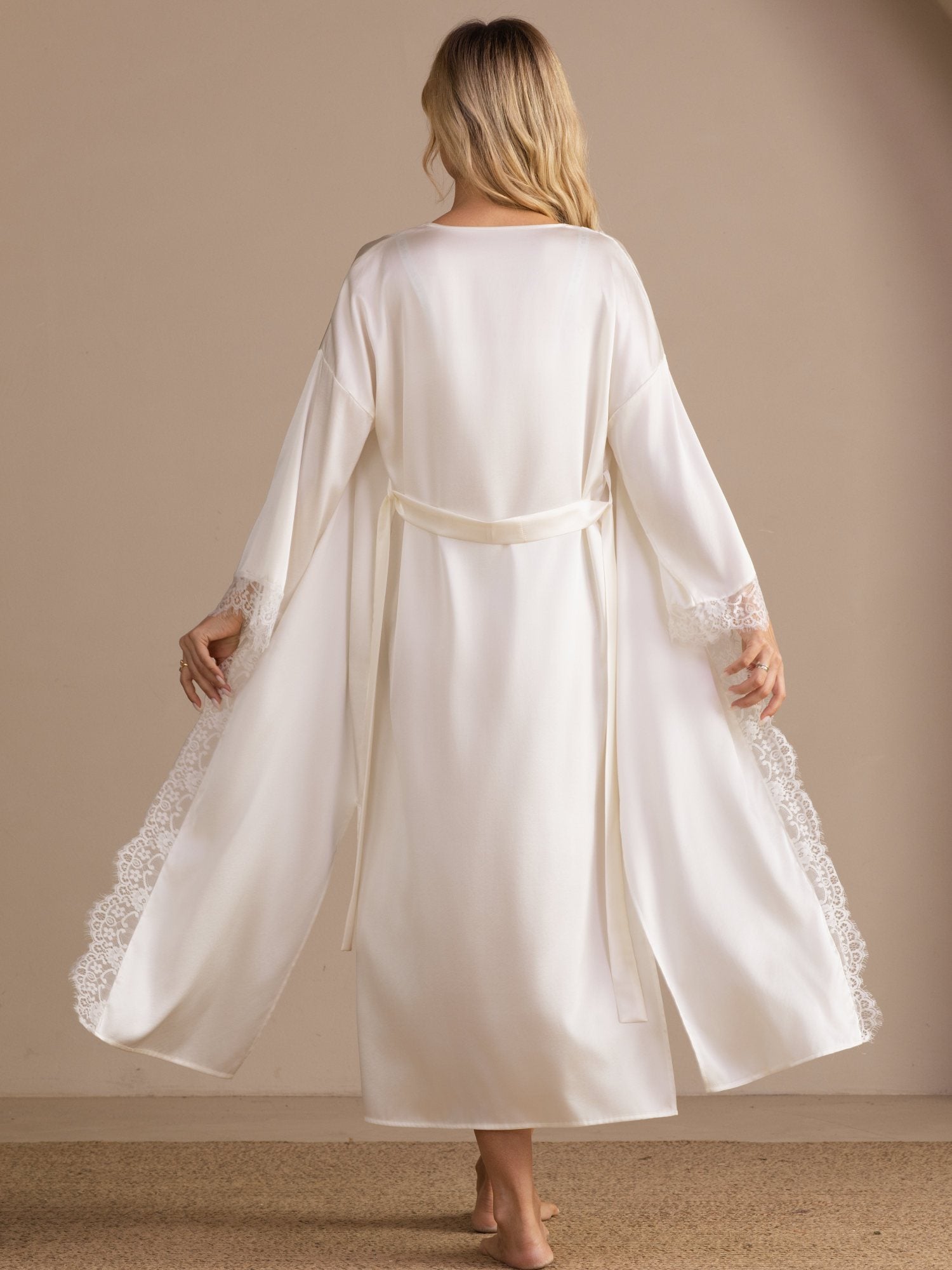 [Vit] SilkSilky-SE 3/4 Sleeve Womens Robe 002