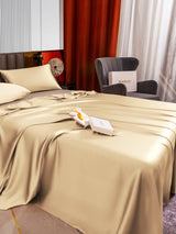 [Beige] SilkSilky-SE 22Momme Bäddset 004