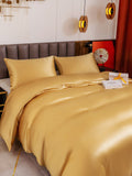 SilkSilky SE 19Momme Rent Silke Bedding Set Champagne 003