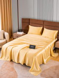 SilkSilky SE 22Momme Rent Silke Bedding Set Champagne 005