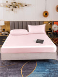 SilkSilky SE 19Momme Rent Silke Bedding Set Rosa 002