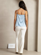 [Gråblå] SilkSilky-SE Spaghetti Strap Cami Toppar 002