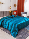 SilkSilky SE 19Momme Rent Silke Duvet Cover Kungsblått 001