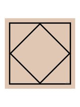 [Beige Fyrkant] SilkSilky-SE Halsduka 001