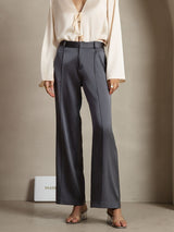 [Mörkgrå] SilkSilky-SE 19Momme Silke Womens Pants 001,