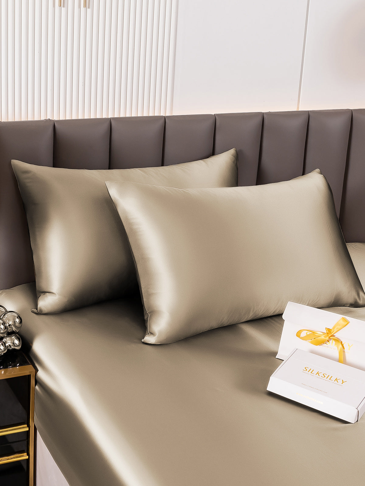 [Kaki] SilkSilky-SE 22Momme Rent Silke Pillowcase 001