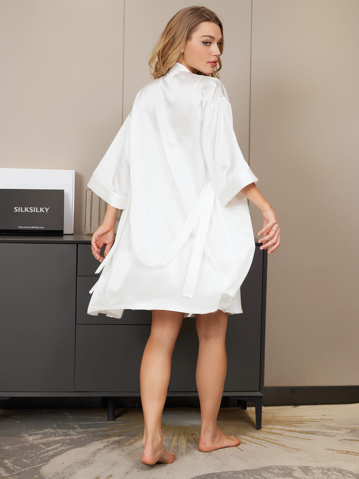 [Vit] SilkSilky-SE Rent Silke Nightgown&Robe Set 002