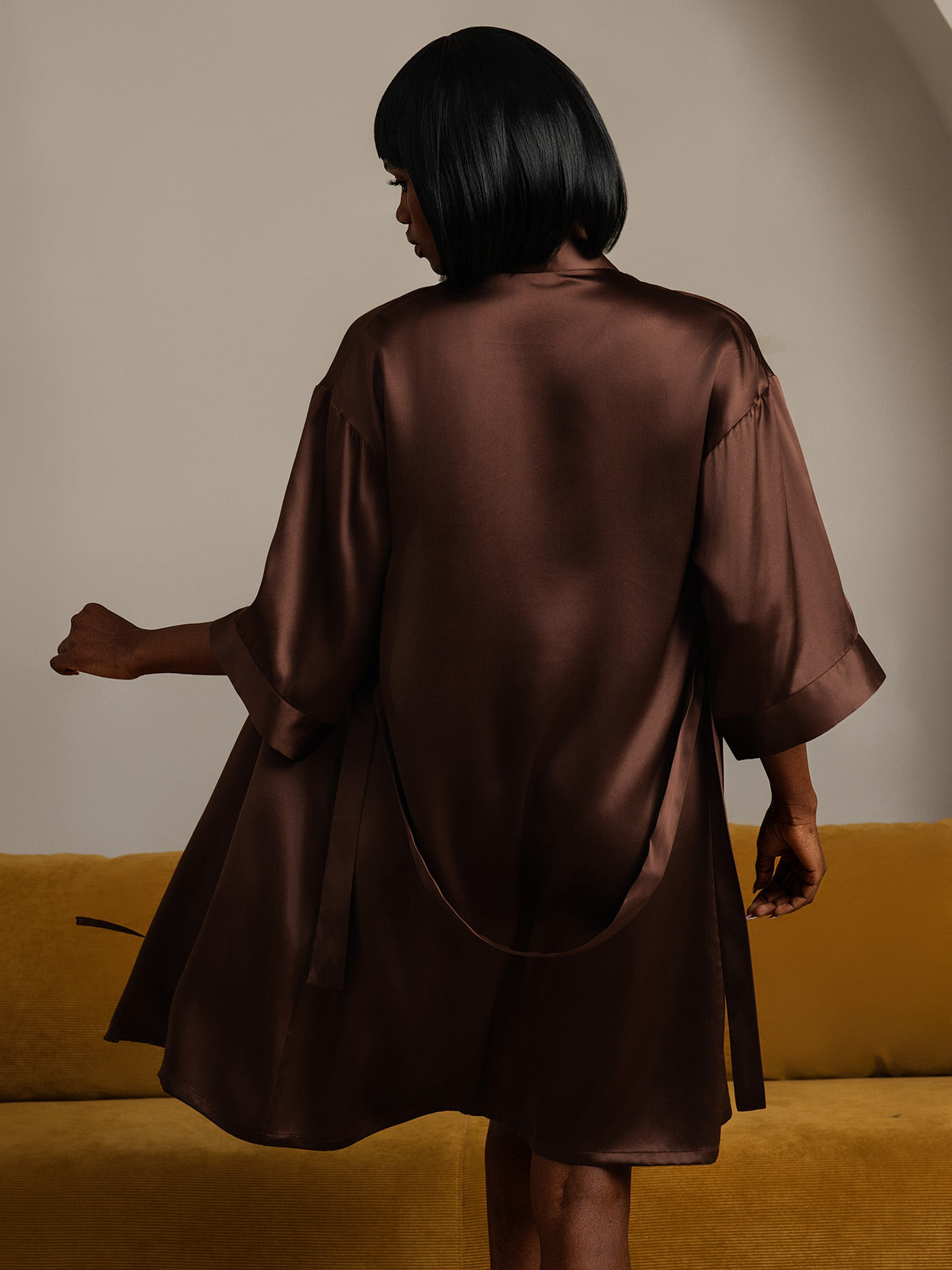 [Kaffe] SilkSilky-SE Rent Silke Womens Robe 002