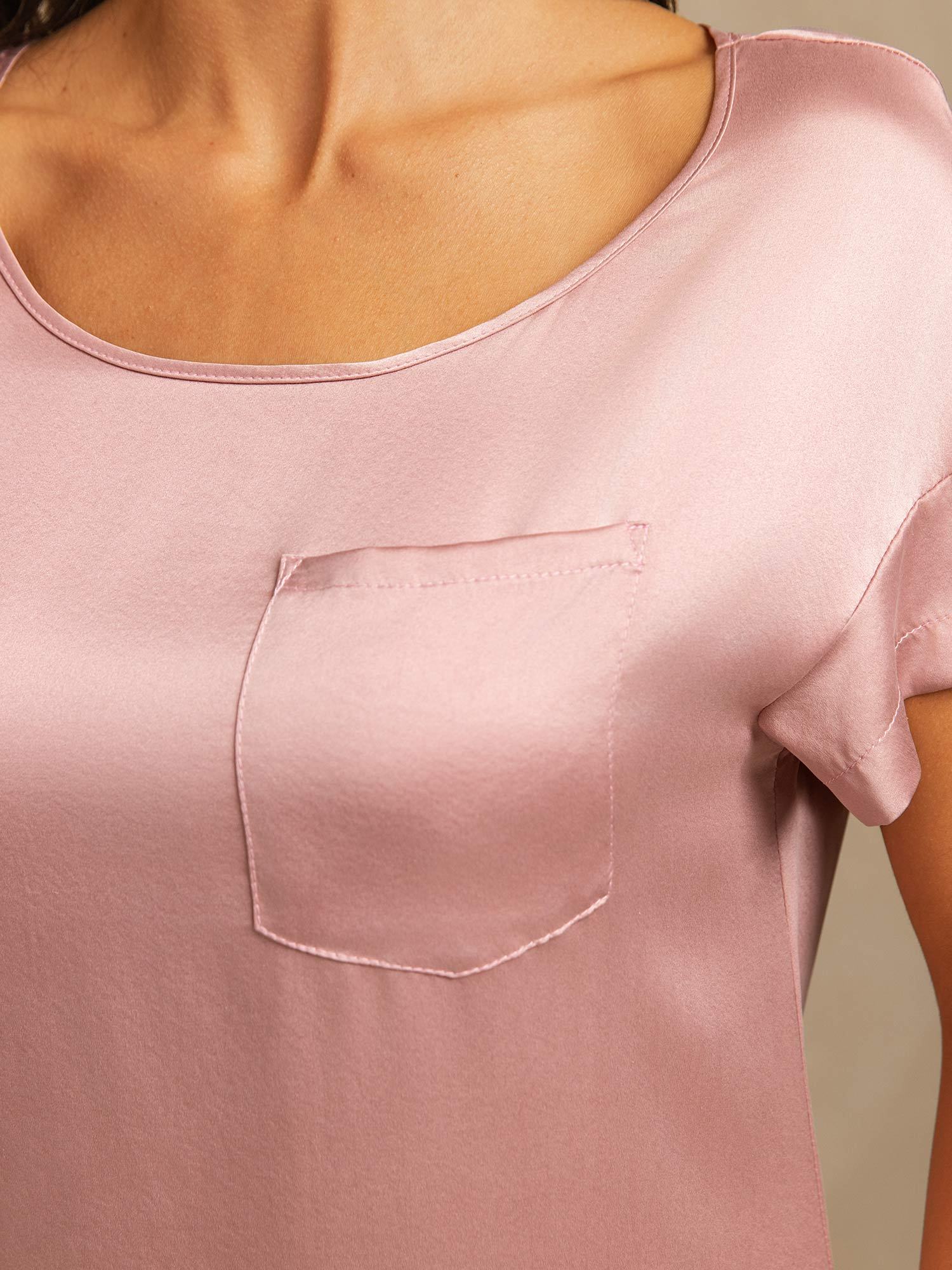 [Persikohud] SilkSilky-SE 19Momme Silke Nightgown 004