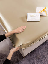[Beige] SilkSilky-SE 22Momme Bäddset 003