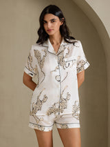 [Vit Gepard] SilkSilky-SE Short Sleeve Notch Collar Dam Pyjama 003