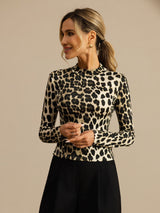 [Leopard] SilkSilky-SE Long Sleeve Dam T-Shirt 004