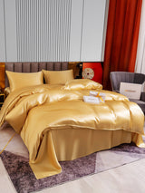 [Champagne] SilkSilky-SE 22Momme Bäddset 004