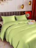 SilkSilky SE 19Momme Rent Silke Bedding Set Mintgrön 004