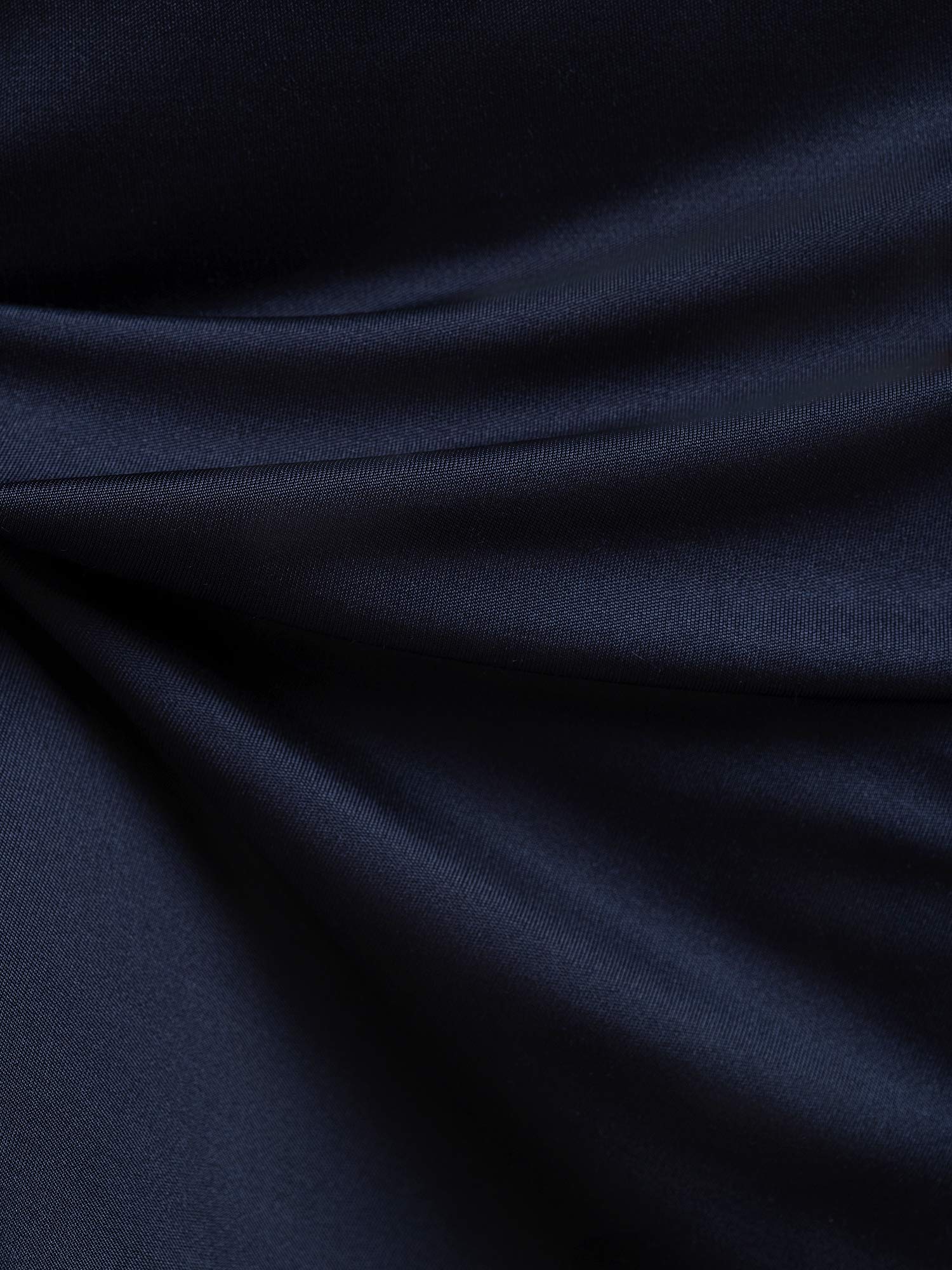 [Mörkblå] SilkSilky-SE Silke Stickad Nightgown 005,