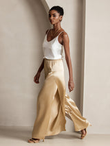 [Champagne] SilkSilky-SE 19Momme Silke Womens Pants 006