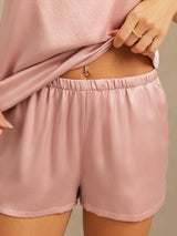[Persikohud] SilkSilky-SE 19Momme Silke Spaghetti Rem Camisole Set 004