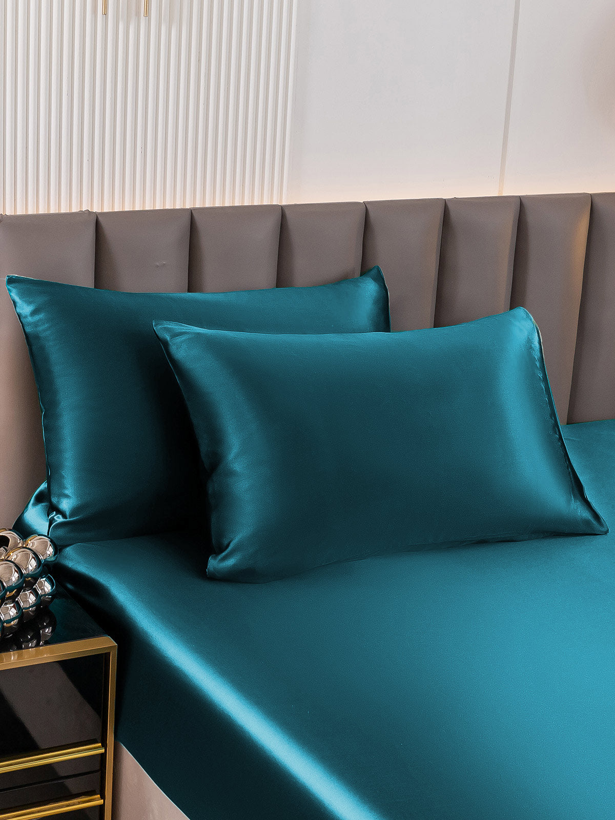 [Kungsblått] SilkSilky-SE 22Momme Rent Silke Pillowcase 002