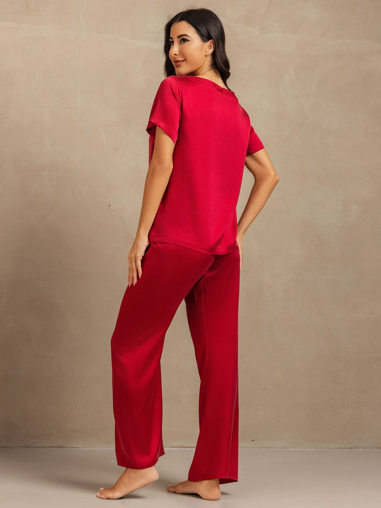 [Vin] SilkSilky-SE 19Momme Silke Womens Pajamas 002