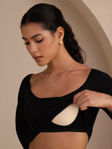 [Svart] SilkSilky-SE Long Sleeve Womens T-Shirt 005