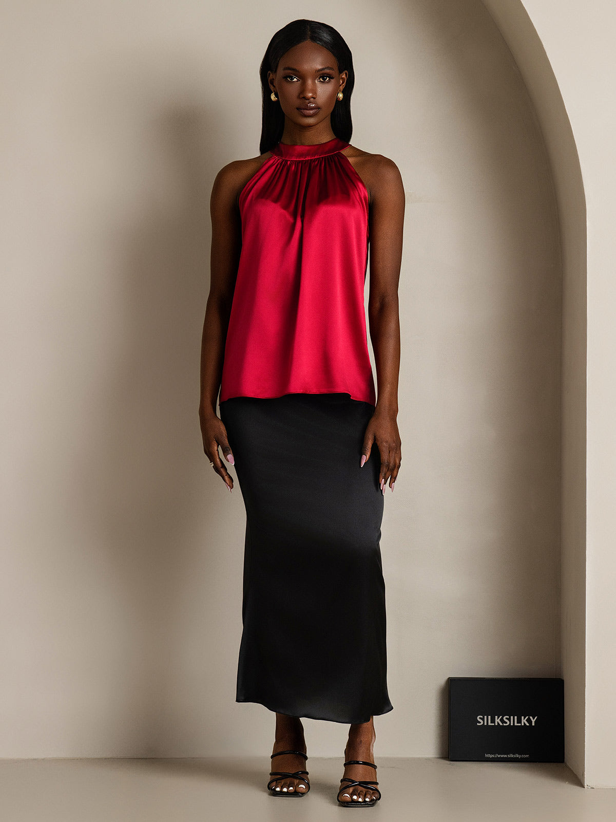 [Vin] SilkSilky-SE 19Momme Silke Womens T-Shirt 007