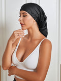 SilkSilky SE Rent Silke Sleep Cap Svart 002