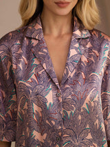 [Rosa Palm] SilkSilky-SE Half Sleeve Lapel Collar Dam Pyjama 005