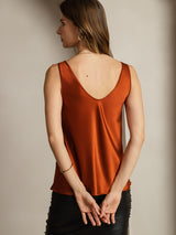 [Kola] SilkSilky-SE Sleeveless V Neck Cami Toppar 003