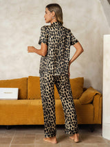 [Leopard] SilkSilky-SE Rent Silke Womens Pajamas 002