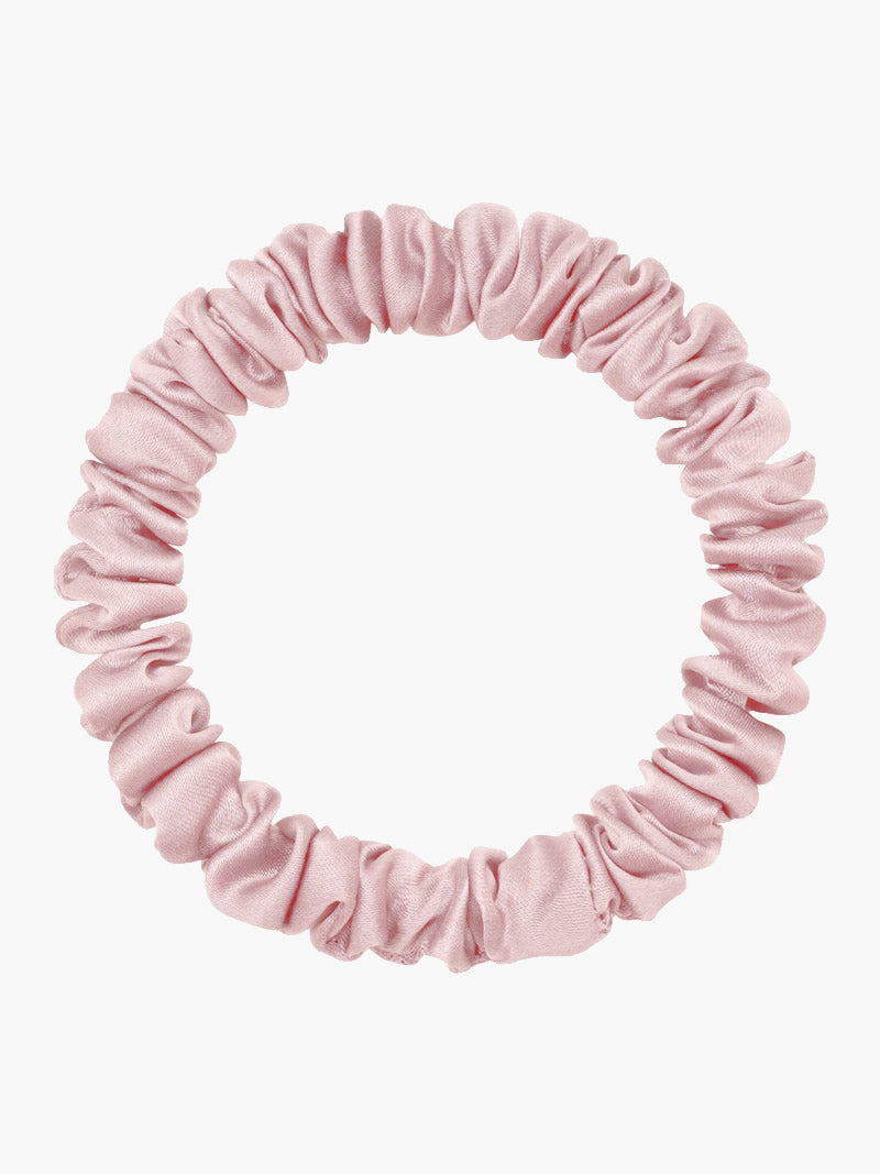 [Ljusrosa] SilkSilky-SE 19Momme Rent Silke Scrunchie 004