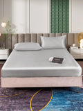 SilkSilky SE 25Momme Rent Silke Bedding Set Silver 002