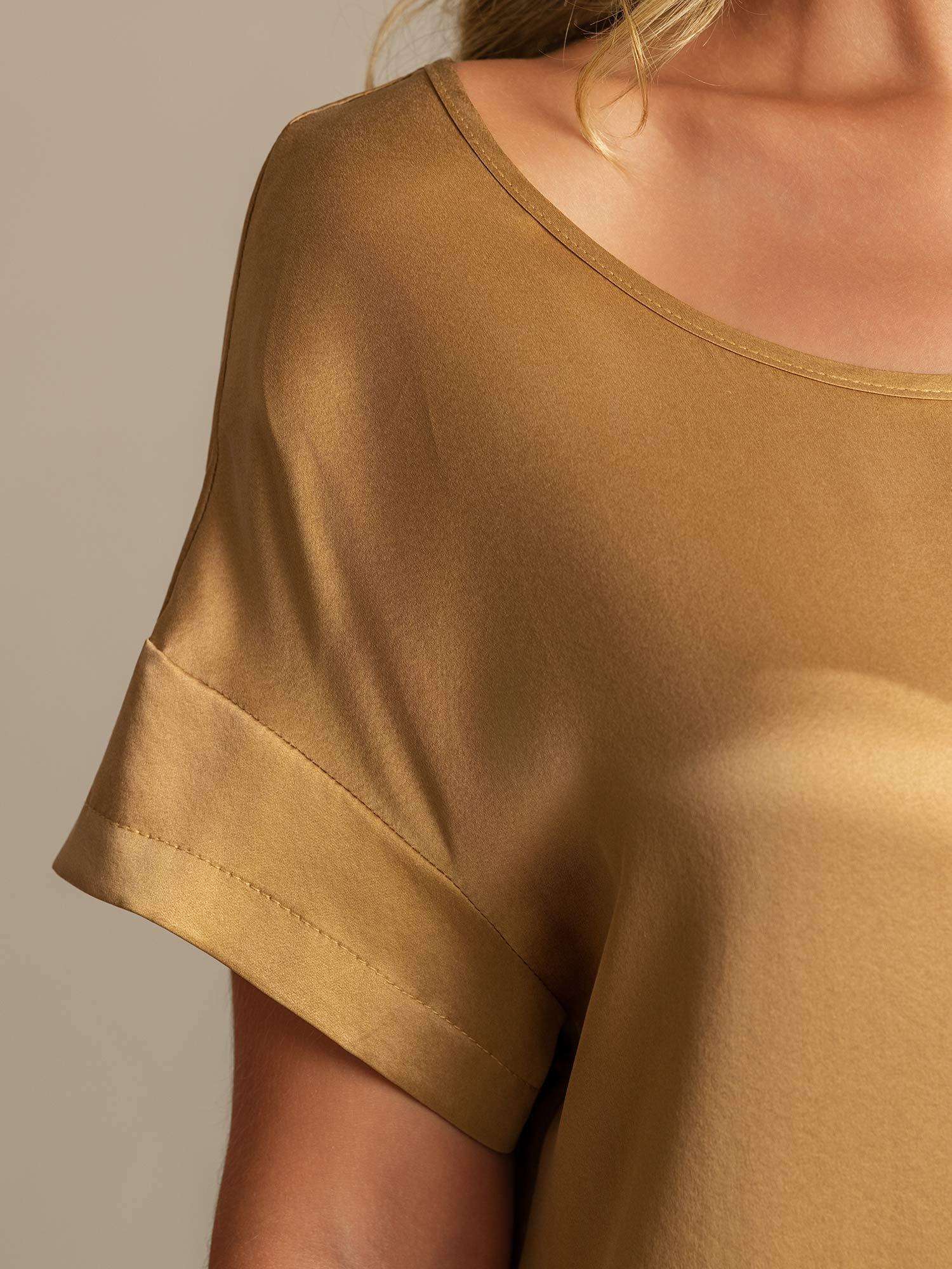 [Tan] SilkSilky-SE 19Momme Silke Nightgown 004