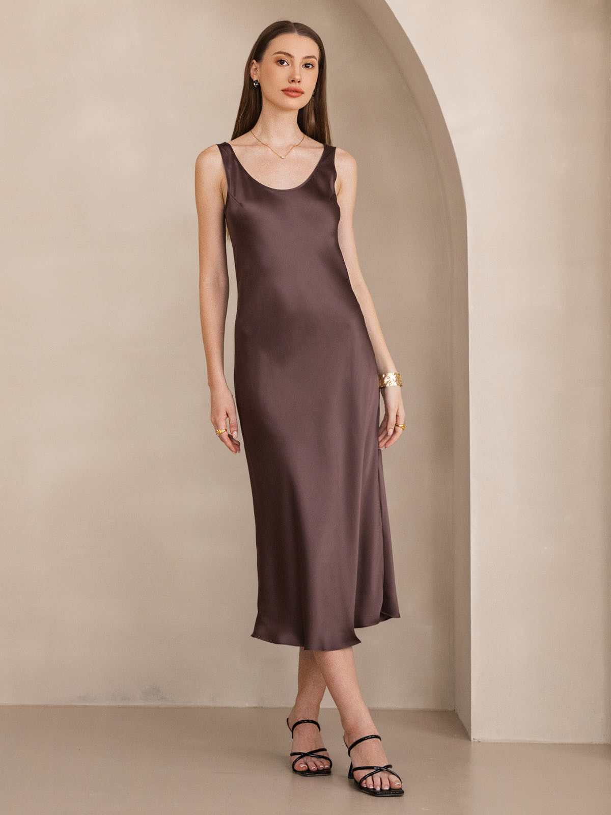 [Kaffe] SilkSilky-SE Rent Silke Dress 001