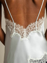 [Ljusblå] SilkSilky-SE Spaghetti Strap V Neck Cami Toppar 005