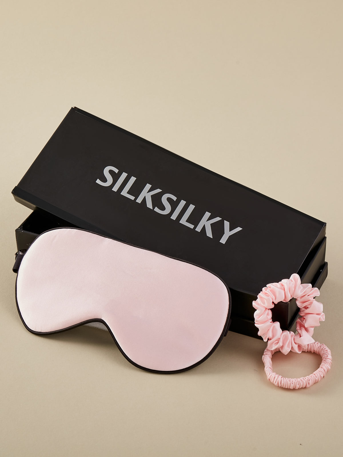 SilkSilky SE 19Momme Rent Silke Eye Mask Rosa 001