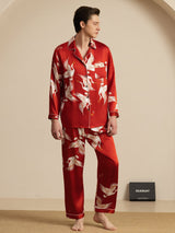 [Vin] SilkSilky-SE Long Sleeve Lapel Collar Herr Pyjama 001