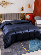[Mörkblå] SilkSilky-SE 19Momme Duvet Covers 003