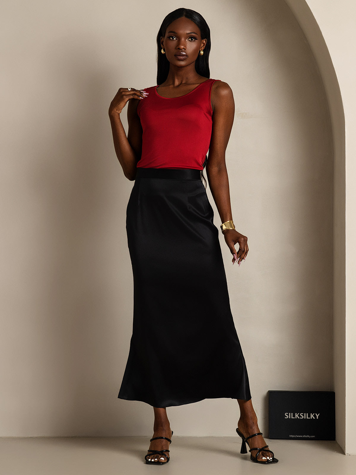 [Vin] SilkSilky-SE Silke Stickad Womens T-Shirt 005,