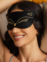 [Svart] SilkSilky-SE Rent Silke Eye Mask 002