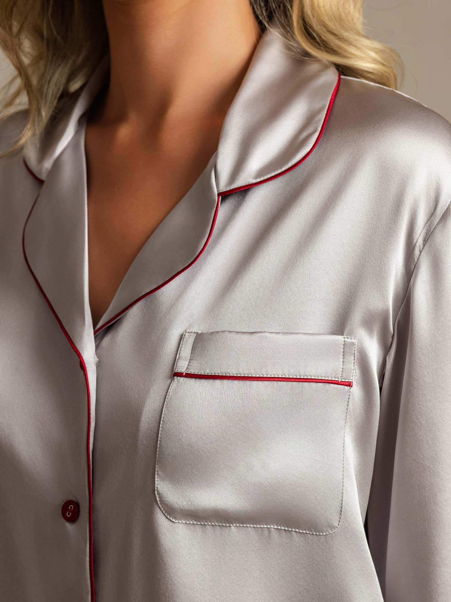 [Silver] SilkSilky-SE Rent Silke Womens Pajamas 004