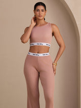 [Rosa] SilkSilky-SE Sleeveless Crew Neck Women's Outfit Sets 003