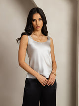 [Silver] SilkSilky-SE Sleeveless Cami Toppar 005