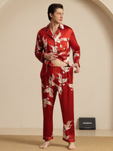 [Vin] SilkSilky-SE Long Sleeve Lapel Collar Herr Pyjama 008