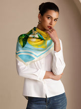 [Blå Citron] SilkSilky-SE Scarf 004